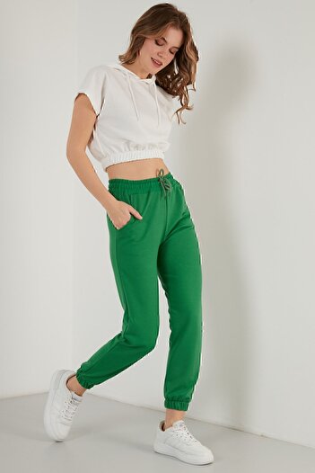 Lela Cotton Elastic Waist and Leg Basic Jogger Sweatpants Women's Sweatpants5864171