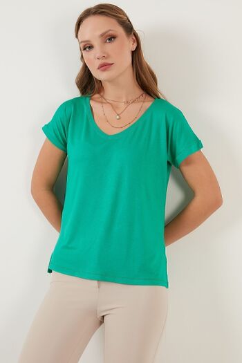 Lela V Yaka Rahat Kesim Bluz Bluz 5862000