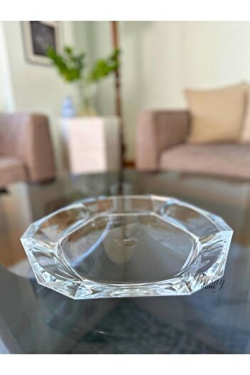 Paşabahçe 68217 Nude Reflection Serisi Kristal Cam Servis Tabağı, Sunumluk Tabak Crystallin