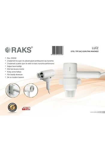 Raks Luiz Hotel Type Hair Dryer 1000w