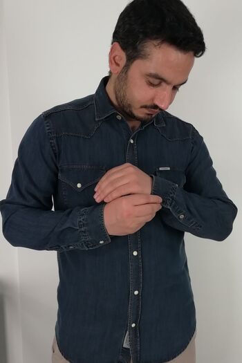 TOUSUS Сlim Fit Western Кот Чоловіча сорочка Slm-2020-tss