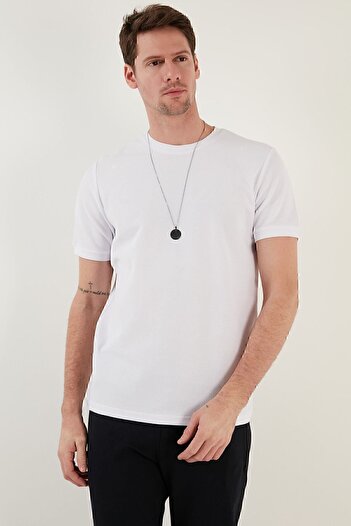 Buratti Βαμβακερό Crew Neck Basic T-shirt Ανδρικό T-shirt 5902387