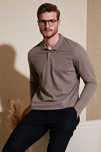 Buratti Мъжко поло яке Slim Fit - 100% памук SWEAT5905707