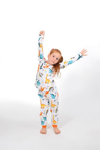 Messido 1-5 Years Old Children's Pajama Set - Dinosaur Pattern