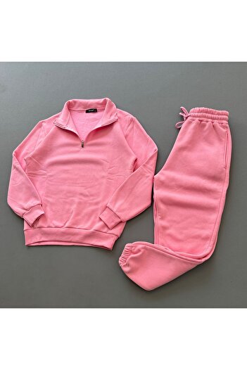 Baycombine35 Polo Neck Unisex Tracksuit Set - Zippered