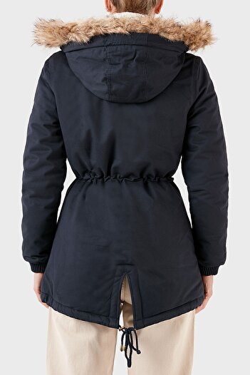 Norway Geographical Thermal Insulated Plush Lined Removable Faux Fur Hooded Parka PARKA