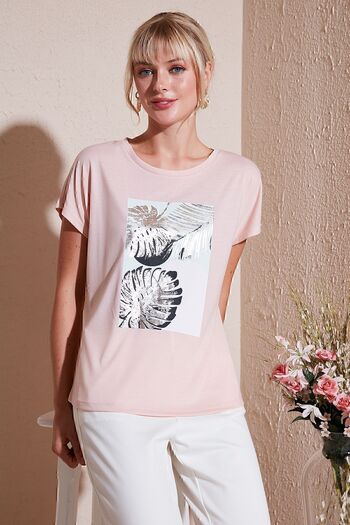 Lela Crew Neck Printed T-Shirt - Regular Fit6671004