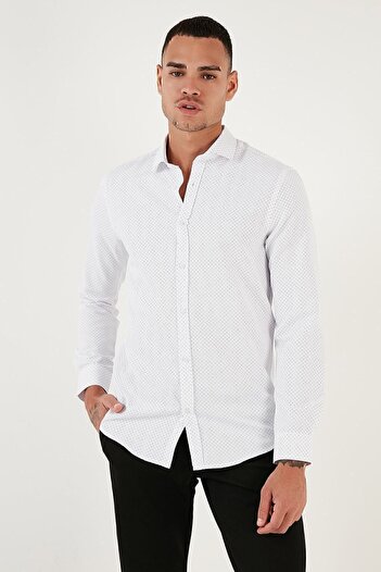 Buratti Бавовняна сорочка Slim Fit з довгими рукавами Чоловіча сорочка CF23S7492