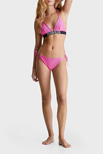 Calvin Klein Logolu Fitilli Yandan Bağlamalı Bikini Altı KW0KW02390TOZ  BİKİNİ ALTI KW0KW02390
