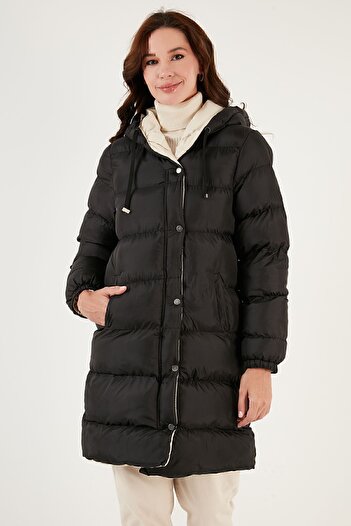 Lela Regular Fit Hooded Puffer Coat