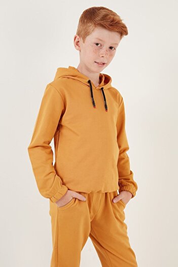 Lela Kapüşonlu Cepli Pamuk Çocuk Takım Unisex Çocuk TAKIM 5922021