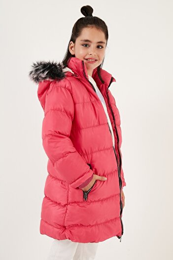 Lela İçi Peluş Astarlı Çıkarılabilir Kapüşonlu Suya Dayanıklı Mont Kız Çocuk MONT 5761910