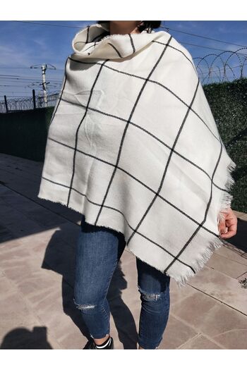 SOLİN Women's Shoulder Shawl, Winter Shawl, Neck Shawl