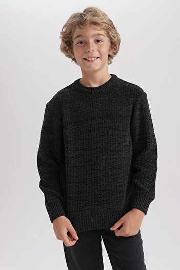 DeFacto Crew Neck Boy's Basic Sweater - A5004A823Wn