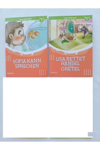 Lingua Yayınevi 2 German Story Reading Books - 1stLevel - Colorful, Illustrated and Exerciseable