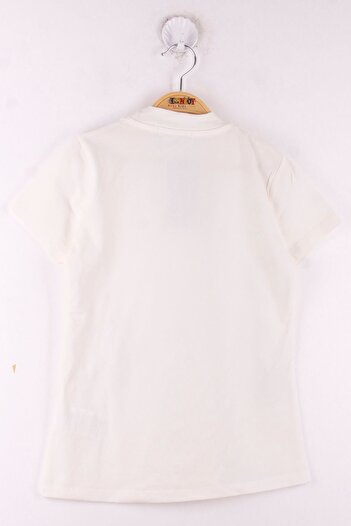 Toontoy Girl's Lace Front School T-Shirt