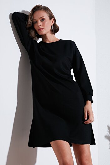 Lela Comfortable Cut Modest Tunic - Slit Detailed 5865878