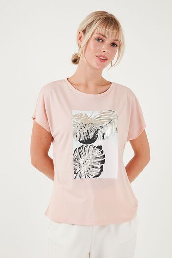 Lela Crew Neck Printed T-Shirt - Regular Fit6671004