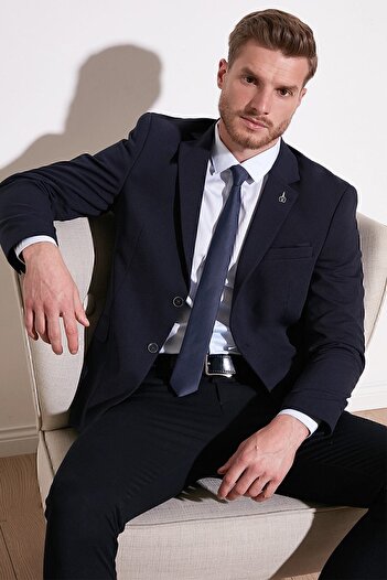 Buratti Чоловічий піджак з подвійним розрізом Slim Fit 6 Drop Чоловічий піджак Baselna