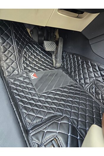 FEYZA OTO Honda Civic Fb7 2012-2016 Siyaha Beyaz Araca Özel 8d Premium Yeni Nesil Havuzlu Deri Paspas