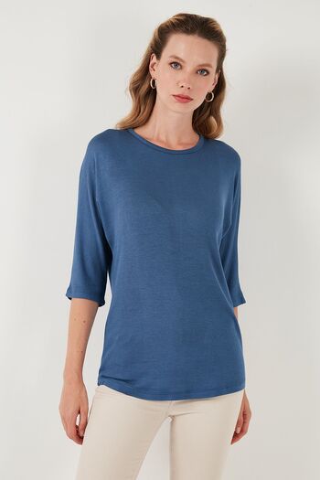Lela Truvakar Kol Bisiklet Yaka Basic Pamuklu Bluz  BLUZ 5863589