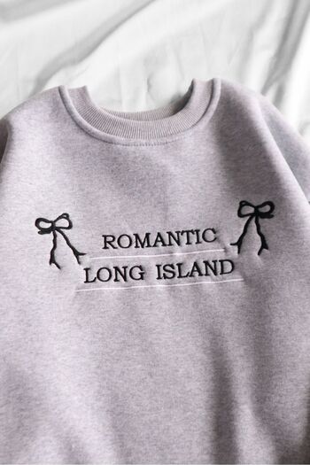 EFBUTİK Φούτερ Long Island Grey Romantic 3 Thread Raster