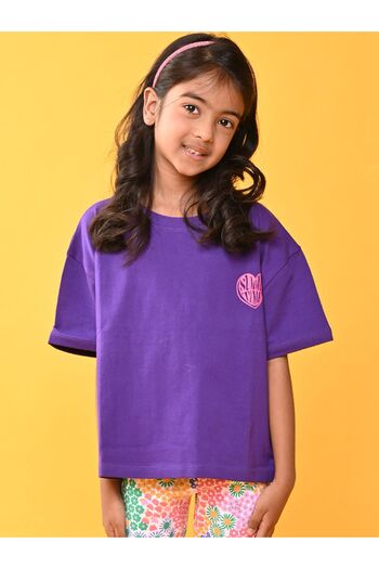 Anthrilo By Styli Mini Heart Print Round Neck T-Shirt