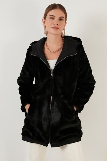 Lela Çift Taraflı Regular Fit Içi Suni Kürklü Cepli Mont Kadın Mont 6238067
