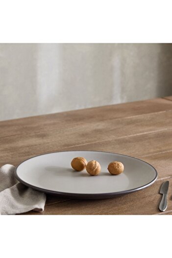 Home Box Mocha Mist 2-Tone Buffet Plate - 31 cm