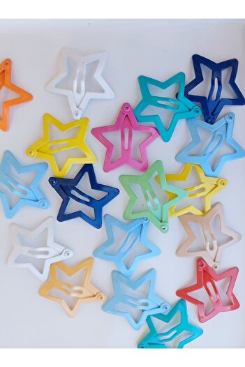 Rainbowaccessory Trendy barevné hvězdicové spony s 12 kusy