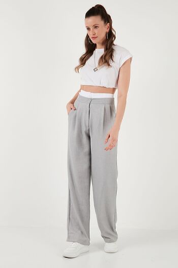Lela Ψηλόμεσο Φαρδύ πόδι - Παντελόνι Relaxed Fit 673P1012
