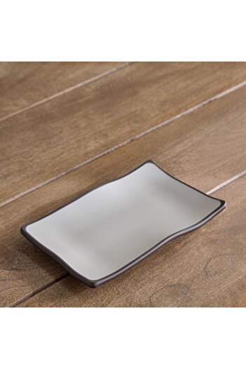 Home Box Mocha Mist 2-Tone Serving Platter - 22.5x14 cm