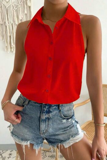 Lucax Viscose Fabric Sleeveless Shirt / Shirt