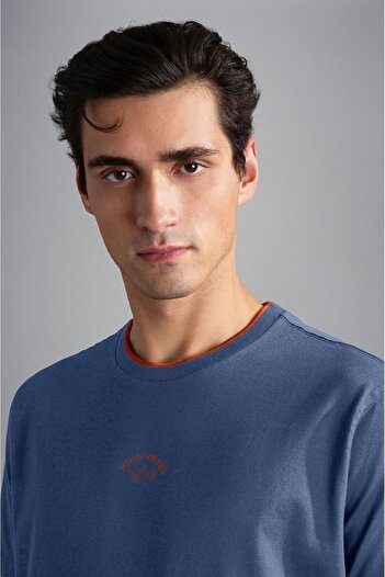 PAUL&SHARK ΑΝΔΡΙΚΟ ΠΛΕΚΤΟ T-SHIRT C.W. ΒΑΜΒΑΚΙ