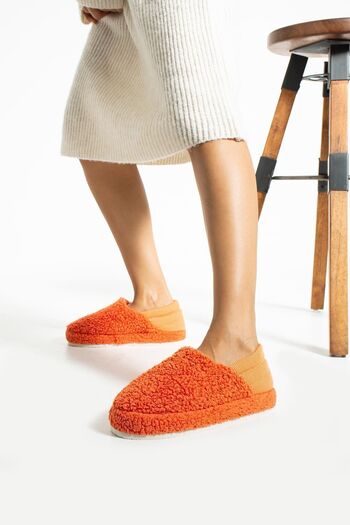 Glenz Women's Elastic Non-Slip Sole Plush Home Boots Slippers TS1153