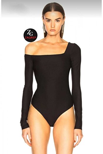 Zagrep Black Double-Layer Silk Jersey Body - Women's L Model Does Not Show