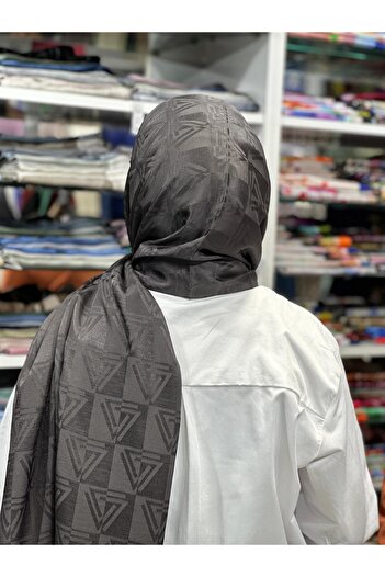 PİRAMİT Aura Logo Desen Şal