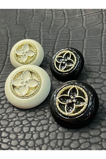 ODDA TASARIM ATÖLYESİ Luxury Custom Design - 1 Piece 23mm and 1 Piece 18mm Button - L.V.U.I.T.O.N