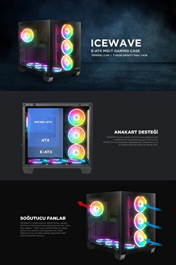 Zeiron xTreme V5 Ryzen 7 5700X 16GB RAM 512GB M.2 NVMe SSD RTX3050 6GB 24" 165Hz Oyuncu Masaüstü Bilgisayar