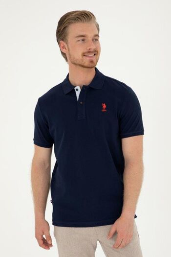 U.S. Polo Assn. BÁZIS. Polo logós férfi póló nyakú póló - 100% pamut, normál szabású G081SZ 0111794832