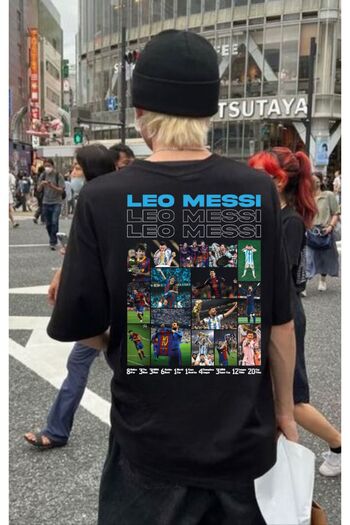 DEEFWEAR Μπλουζάκι Lionel Messi με στάμπα λευκό Stilex