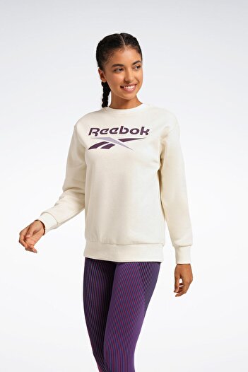 Reebok Φούτερ RI BL Fleece Crew Bej Kadın