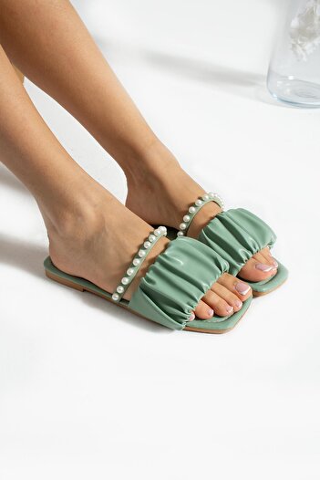 Glenz Women's Open Front Pearl Slippers TS1162