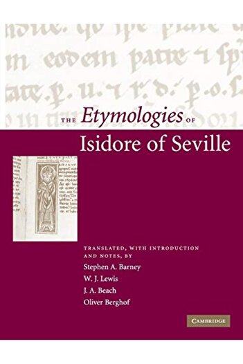 Cambridge University Press The Etymologies Of Isidore Of Seville