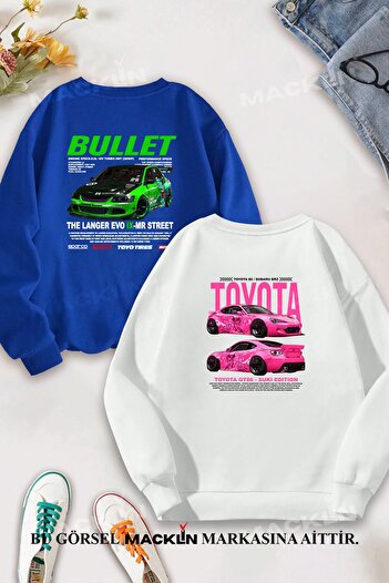 macklin Set de 2 hanorace cu imprimeu Bullet Suki BACK EVO-IX Fast and Furious - Combinație de cuplu iubit