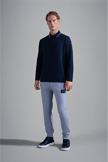 PAUL&SHARK MEN'S KNITTED POLOSHIRT C.W. COTTON