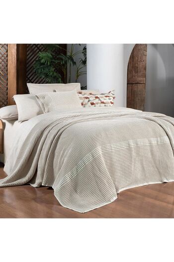 Sarev Polendia Beige Single 100% Cotton Bedspread 160*200 cm