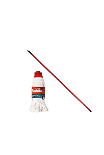 Tonkita Mopy Floorwashing Cotton Mop + Stick: