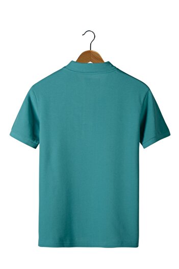 Terapi Men Erkek Turkuaz Slim Fit Polo Yaka T-shirt