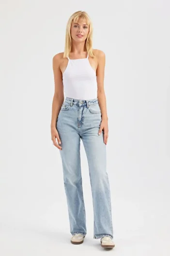 Hiccup Cotton Halter Collar Top